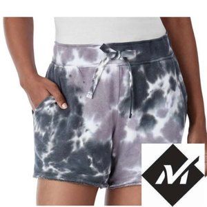 Members Mark Blue/Purple Tie Dye Shorts L